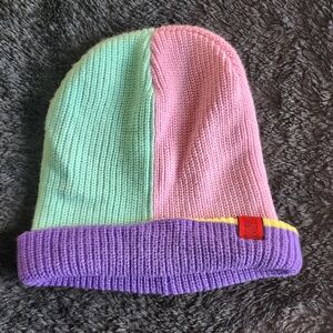 Teddy Fresh Mint Pink Purple Beanie